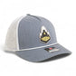 Purdue Boilermaker Special 3D Snapback Trucker Rope Hat- Heather Grey/ White