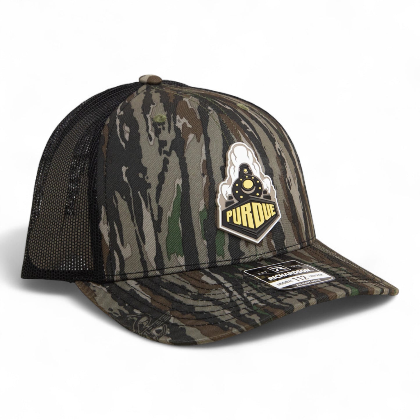 Purdue Boilermaker Special 3D Snapback Trucker Hat- Realtree Original/ Black