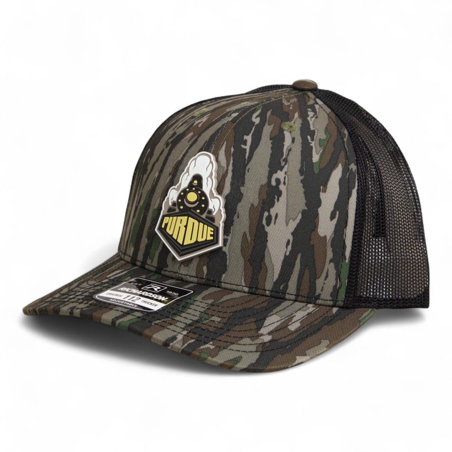 Purdue Boilermaker Special 3D Snapback Trucker Hat- Realtree Original/ Black