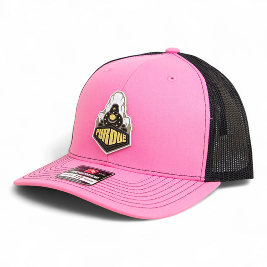 Purdue Boilermaker Special 3D Snapback Trucker Hat- Pink/ Black