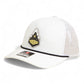 Purdue Boilermaker Special 3D Snapback Trucker Rope Hat- White/ Black