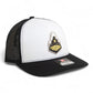 Purdue Boilermaker Special 3D Snapback Trucker Hat- White/ Black