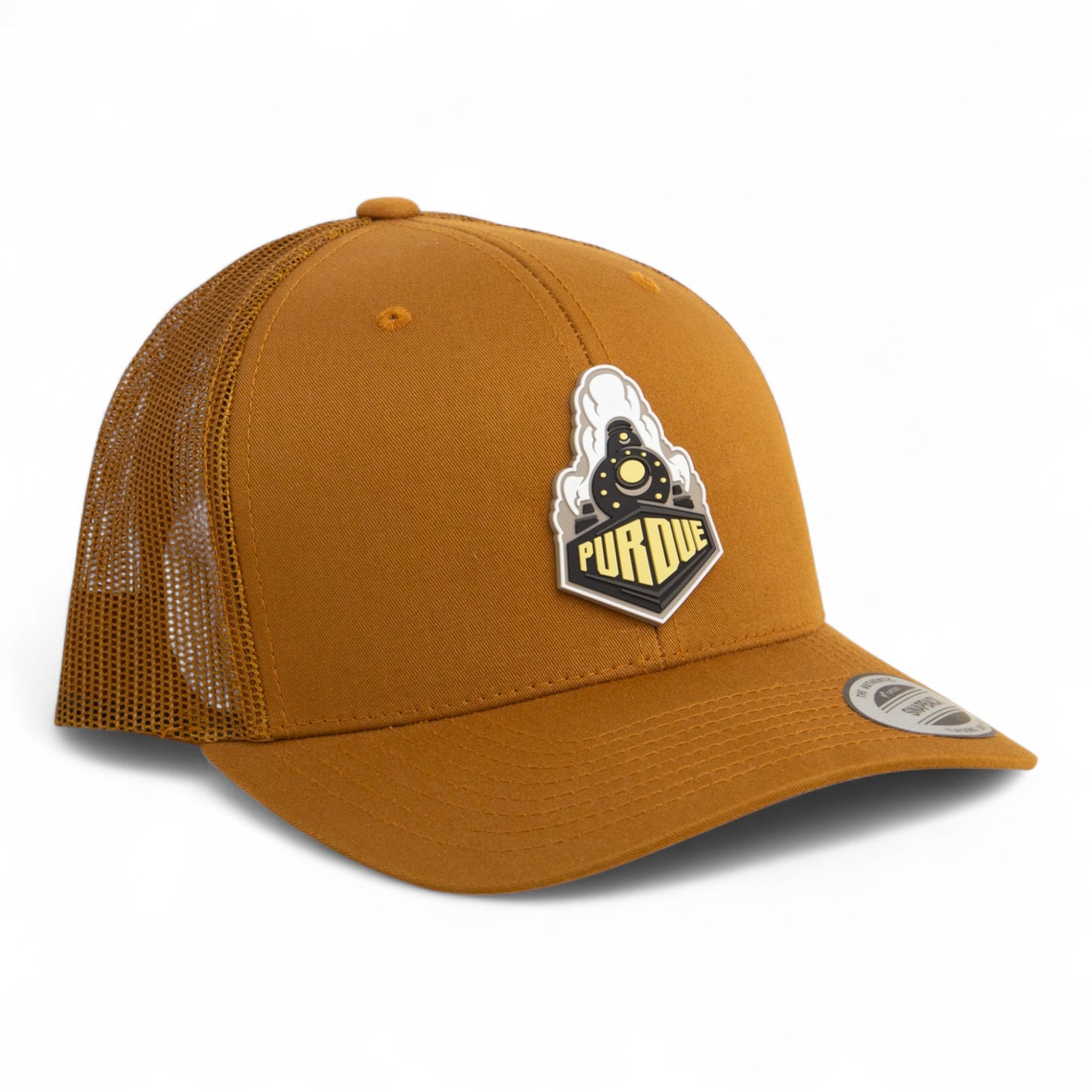 Purdue Boilermaker Special 3D YP Snapback Trucker Hat- Caramel