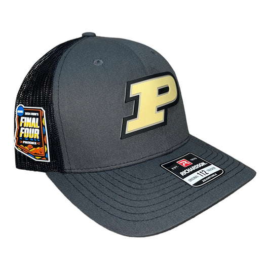 Purdue Boilermakers 2024 Final Four 3D Snapback Trucker Hat- Charcoal/ Black