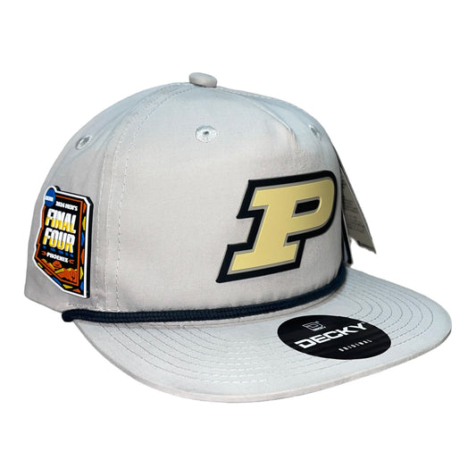 Purdue Boilermakers 2024 Final Four 3D Classic Rope Hat- Grey/ Charcoal