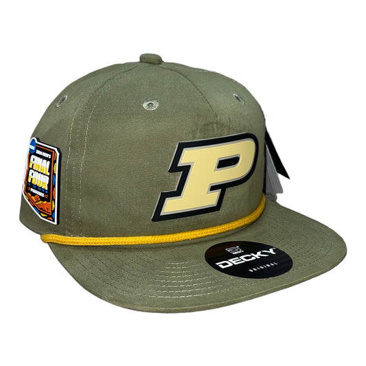 Purdue Boilermakers 2024 Final Four 3D Classic Rope Hat- Loden/ Amber