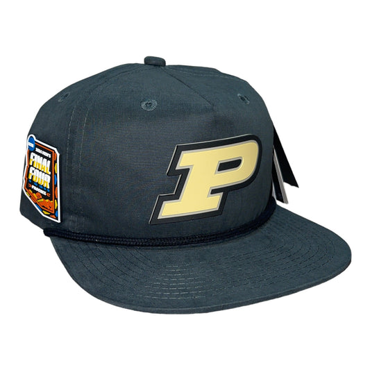 Purdue Boilermakers 2024 Final Four 3D Classic Rope Hat- Charcoal/ Black