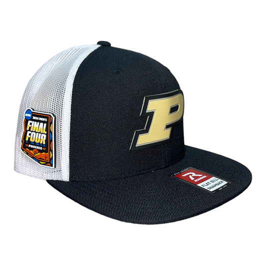 Purdue Boilermakers 2024 Final Four 3D Wool Blend Flat Bill Hat- Black/ White