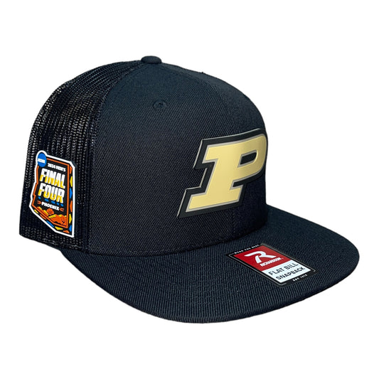 Purdue Boilermakers 2024 Final Four 3D Wool Blend Flat Bill Hat- Black