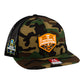 Tennessee Volunteers 2024 NCAA Men's College World Series Champions 3D Wool Blend Flat Bill Hat- Army Camo/ Black