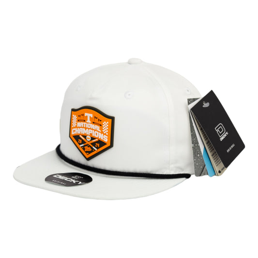 Tennessee Volunteers 2024 Men's College World Series Champions 3D Classic Rope Hat- White/ Black