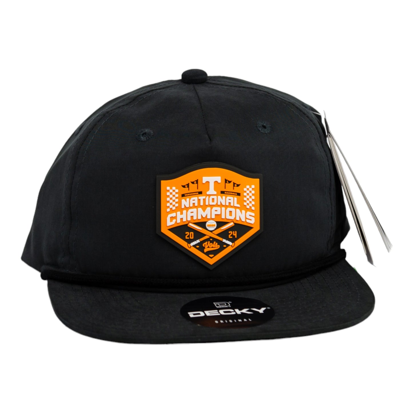 Tennessee Volunteers 2024 Men's College World Series Champions 3D Classic Rope Hat- Black