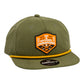 Tennessee Volunteers 2024 Men's College World Series Champions 3D Classic Rope Hat- Loden/ Amber