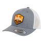 Tennessee Volunteers 2024 Men's College World Series Champions 3D YP Snapback Trucker Hat- Heather Grey/ White