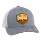 Tennessee Volunteers 2024 Men's College World Series Champions 3D YP Snapback Trucker Hat- Heather Grey/ White