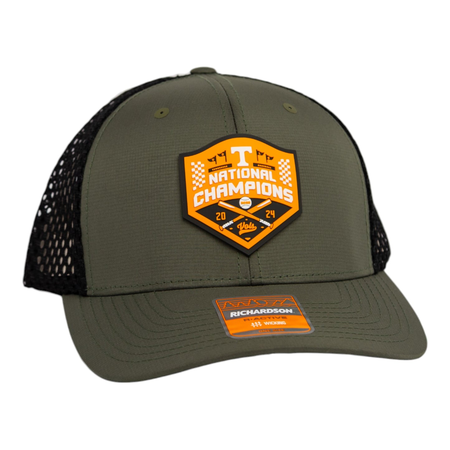 Tennessee Volunteers 2024 Men's College World Series Champions 3D Snapback Tilikum Trucker Hat- Loden/ Black