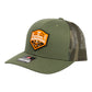 Tennessee Volunteers 2024 Men's College World Series Champions 3D Snapback Trucker Hat- Loden/ Green Camo