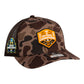 Tennessee Volunteers 2024 NCAA Men's College World Series Champions 3D Snapback Trucker Hat- Bark Duck Camo/ Brown