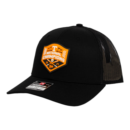 Tennessee Volunteers 2024 NCAA Men's College World Series Champions 3D Snapback Trucker Hat- Black