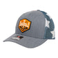 Tennessee Volunteers 2024 Men's College World Series Champions 3D Snapback Trucker Hat- Heather Grey/ Stars & Stripes