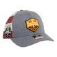 Tennessee Volunteers 2024 NCAA Men's College World Series Champions 3D Snapback Trucker Hat- Heather Grey/ Stars & Stripes