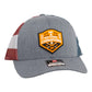 Tennessee Volunteers 2024 Men's College World Series Champions 3D Snapback Trucker Hat- Heather Grey/ Stars & Stripes