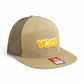 Tennessee Volunteers Retro VOLS Star Orange 3D Snapback Seven-Panel Flat Bill Trucker Hat- Pale Loden