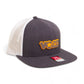Tennessee Volunteers Retro VOLS Star Charcoal 3D Wool Blend Flat Bill Hat- Heather Charcoal/ White