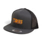 Tennessee Volunteers Retro VOLS Star Charcoal 3D YP Snapback Flat Bill Trucker Hat- Charcoal/ Black