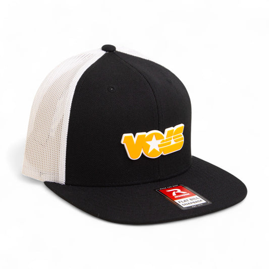 Tennessee Volunteers Retro VOLS Star Orange 3D Wool Blend Flat Bill Hat- Black/ White