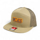 Tennessee Volunteers Retro VOLS Star Charcoal 3D Snapback Seven-Panel Flat Bill Trucker Hat- Pale Loden