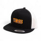 Tennessee Volunteers Retro VOLS Star Charcoal 3D YP Snapback Flat Bill Trucker Hat- Black/ White