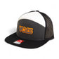 Tennessee Volunteers Retro VOLS Star Charcoal 3D Snapback Seven-Panel Flat Bill Trucker Hat- Charcoal/ Black/ White