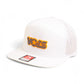 Tennessee Volunteers Retro VOLS Star Charcoal 3D Snapback Seven-Panel Flat Bill Trucker Hat- White