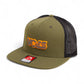 Tennessee Volunteers Retro VOLS Star Charcoal 3D Wool Blend Flat Bill Hat- Loden/ Black