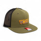 Tennessee Volunteers Retro VOLS Star Charcoal 3D Wool Blend Flat Bill Hat- Loden/ Black