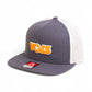 Tennessee Volunteers Retro VOLS Star Orange 3D Wool Blend Flat Bill Hat- Charcoal/ White