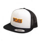 Tennessee Volunteers Retro VOLS Star Charcoal 3D YP Snapback Flat Bill Trucker Hat- White/ Black
