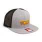 Tennessee Volunteers Retro VOLS Star Charcoal 3D Wool Blend Flat Bill Hat- Heather Grey/ Black