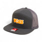 Tennessee Volunteers Retro VOLS Star Orange 3D Snapback Seven-Panel Flat Bill Trucker Hat- Charcoal