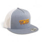 Tennessee Volunteers Retro VOLS Star Charcoal 3D YP Snapback Flat Bill Trucker Hat- Heather Grey/ White