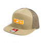 Tennessee Volunteers Retro VOLS Star Orange 3D Snapback Seven-Panel Flat Bill Trucker Hat- Pale Loden