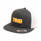 Tennessee Volunteers Retro VOLS Star Orange 3D YP Snapback Flat Bill Trucker Hat- Charcoal/ White