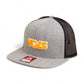 Tennessee Volunteers Retro VOLS Star Orange 3D Wool Blend Flat Bill Hat- Heather Grey/ Black