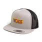 Tennessee Volunteers Retro VOLS Star Charcoal 3D YP Snapback Flat Bill Trucker Hat- Silver/ Black