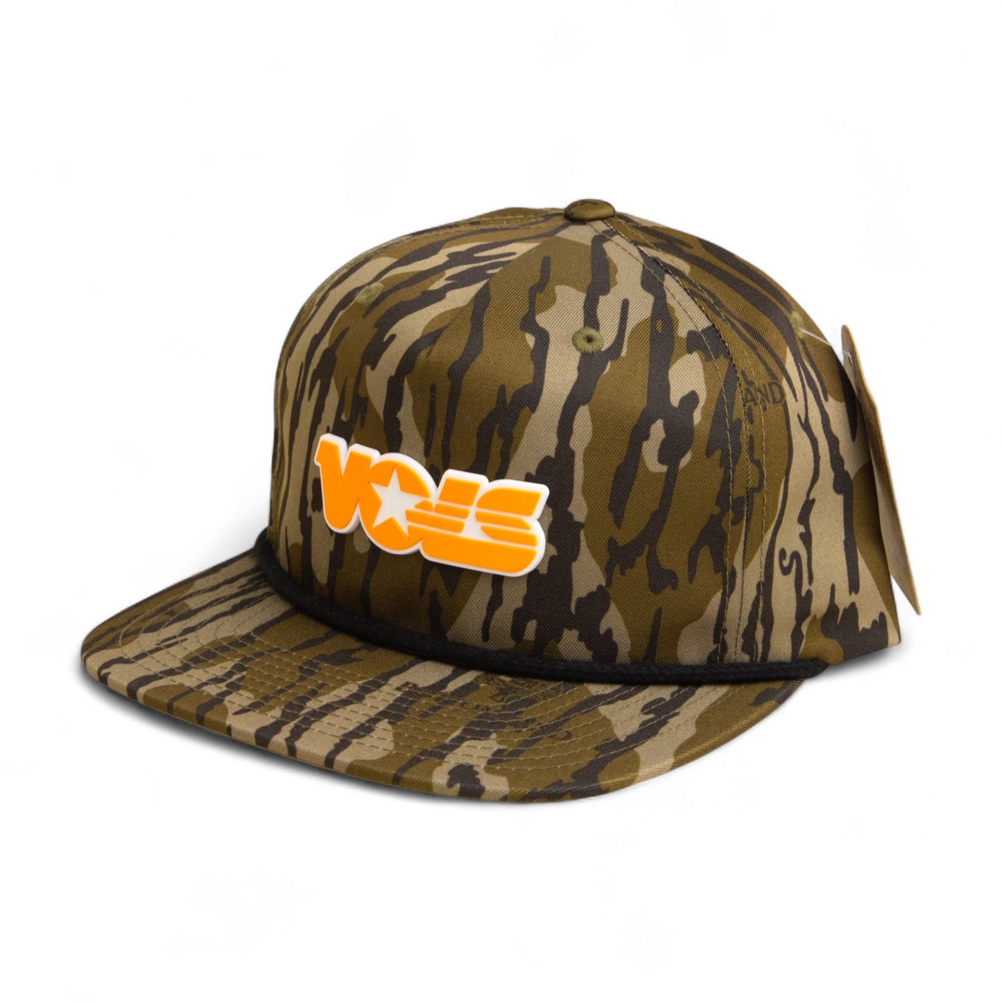 Tennessee Volunteers Retro VOLS Star Orange 3D Umpqua Rope Hat- Mossy Oak Bottomland/ Black