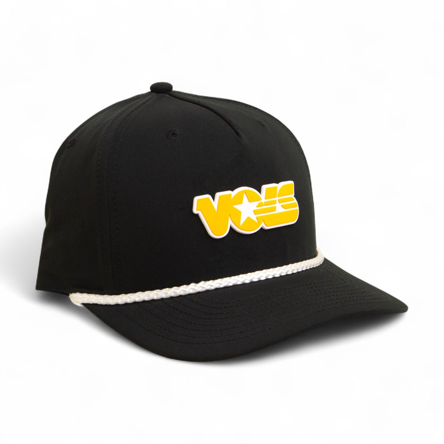 Tennessee Volunteers Retro VOLS Star Orange 3D Five Panel Classic Rope Hat- Black/ White