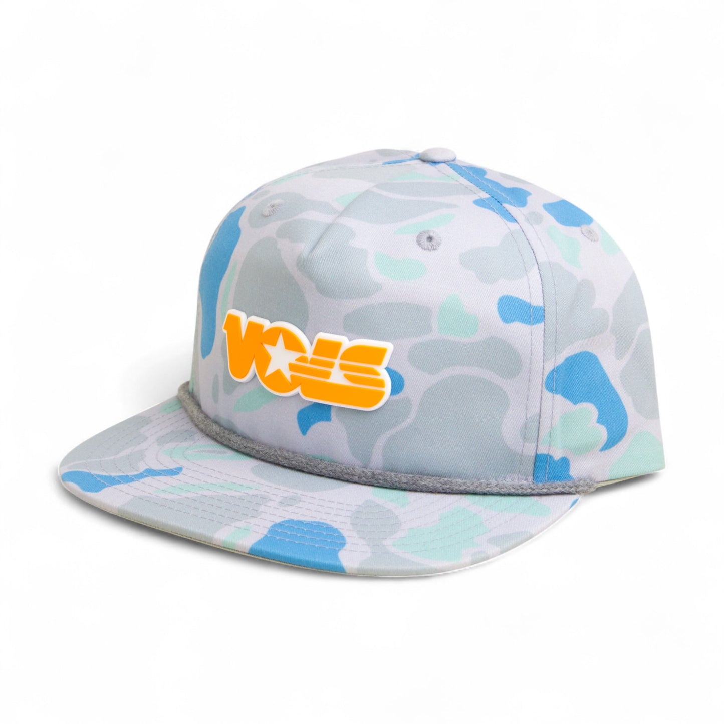Tennessee Volunteers Retro VOLS Star Orange 3D Umpqua Rope Hat- Saltwater Duck Camo/ Charcoal