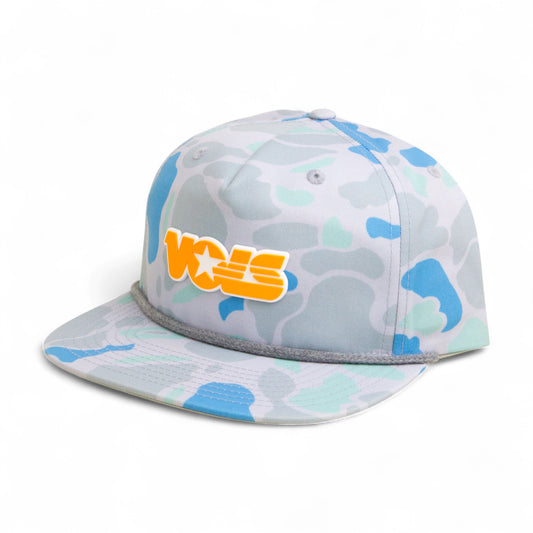 Tennessee Volunteers Retro VOLS Star Orange 3D Umpqua Rope Hat- Saltwater Duck Camo/ Charcoal