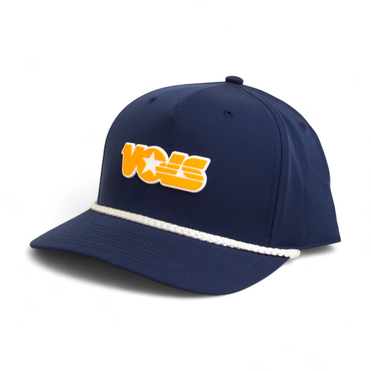 Tennessee Volunteers Retro VOLS Star Orange 3D Five Panel Classic Rope Hat- Navy/ White